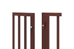 Vidaxl Dog Gate With Door Foldable 12 Panels Brown 600 Cm Poplar Wood Vidaxl Dog Gate With Door Foldable 12 Panels Brown 600 Cm Poplar Wood
