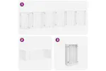 Vidaxl Dog Gate With Door Foldable 12 Panels White 600 Cm Poplar Wood Vidaxl Dog Gate With Door Foldable 12 Panels White 600 Cm Poplar Wood