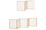 Vidaxl Dog Gate With Door Foldable 12 Panels 600 Cm Poplar Wood Vidaxl Dog Gate With Door Foldable 12 Panels 600 Cm Poplar Wood