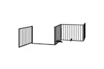 Vidaxl Dog Gate With Door Foldable 8 Panels Black 640 Cm Poplar Wood Vidaxl Dog Gate With Door Foldable 8 Panels Black 640 Cm Poplar Wood
