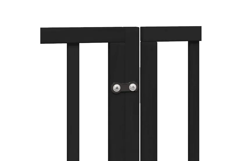 Vidaxl Dog Gate With Door Foldable 8 Panels Black 640 Cm Poplar Wood Vidaxl Dog Gate With Door Foldable 8 Panels Black 640 Cm Poplar Wood
