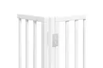 Vidaxl Dog Gate With Door Foldable 8 Panels White 640 Cm Poplar Wood Vidaxl Dog Gate With Door Foldable 8 Panels White 640 Cm Poplar Wood