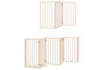 Vidaxl Dog Gate With Door Foldable 9 Panels 450 Cm Poplar Wood Vidaxl Dog Gate With Door Foldable 9 Panels 450 Cm Poplar Wood