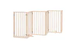 Vidaxl Dog Gate With Door Foldable 9 Panels 450 Cm Poplar Wood Vidaxl Dog Gate With Door Foldable 9 Panels 450 Cm Poplar Wood