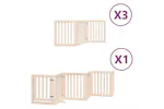 Vidaxl Dog Gate With Door Foldable 15 Panels 750 Cm Poplar Wood Vidaxl Dog Gate With Door Foldable 15 Panels 750 Cm Poplar Wood