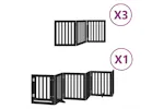 Vidaxl Dog Gate With Door Foldable 15 Panels Black 750 Cm Poplar Wood Vidaxl Dog Gate With Door Foldable 15 Panels Black 750 Cm Poplar Wood