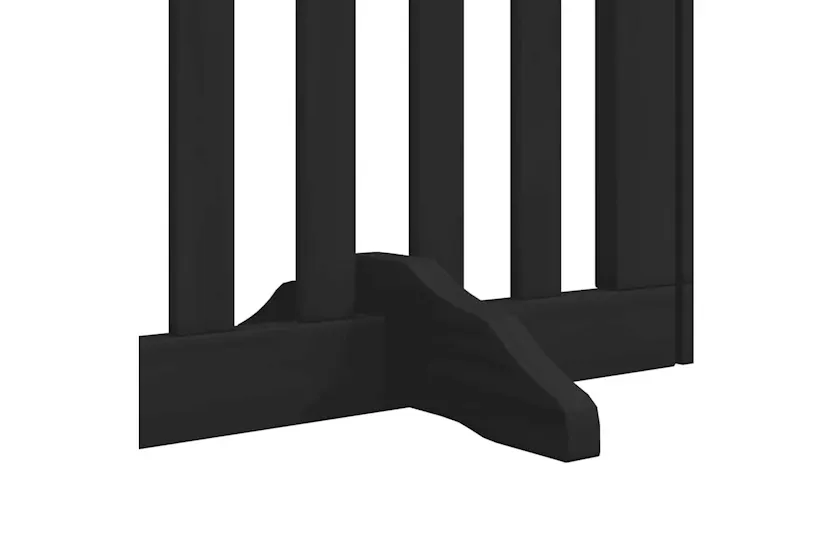 Vidaxl Dog Gate With Door Foldable 15 Panels Black 750 Cm Poplar Wood Vidaxl Dog Gate With Door Foldable 15 Panels Black 750 Cm Poplar Wood