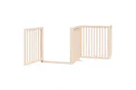 Vidaxl Dog Gate With Door Foldable 6 Panels 480 Cm Poplar Wood Vidaxl Dog Gate With Door Foldable 6 Panels 480 Cm Poplar Wood