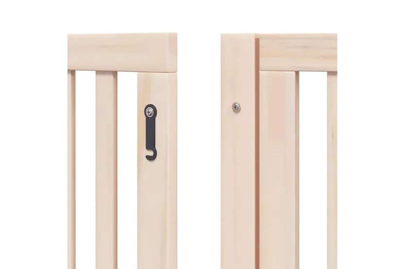 Vidaxl Dog Gate With Door Foldable 6 Panels 480 Cm Poplar Wood Vidaxl Dog Gate With Door Foldable 6 Panels 480 Cm Poplar Wood