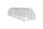 Vidaxl Chicken Run 25x10x225 M Galvanised Steel Vidaxl Chicken Run 25x10x225 M Galvanised Steel