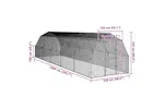 Vidaxl Chicken Run 25x10x225 M Galvanised Steel Vidaxl Chicken Run 25x10x225 M Galvanised Steel