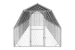 Vidaxl Chicken Run With Roof 25x12x225 M Galvanised Steel Vidaxl Chicken Run With Roof 25x12x225 M Galvanised Steel