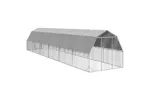 Vidaxl Chicken Run With Roof 25x12x225 M Galvanised Steel Vidaxl Chicken Run With Roof 25x12x225 M Galvanised Steel
