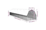 Vidaxl Chicken Run With Roof 25x12x225 M Galvanised Steel Vidaxl Chicken Run With Roof 25x12x225 M Galvanised Steel