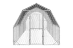 Vidaxl Chicken Run With Roof 25x6x225 M Galvanised Steel Vidaxl Chicken Run With Roof 25x6x225 M Galvanised Steel