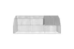 Vidaxl Chicken Run With Roof 25x6x225 M Galvanised Steel Vidaxl Chicken Run With Roof 25x6x225 M Galvanised Steel