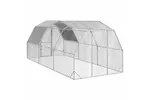 Vidaxl Chicken Run With Roof 25x6x225 M Galvanised Steel Vidaxl Chicken Run With Roof 25x6x225 M Galvanised Steel