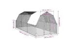 Vidaxl Chicken Run With Roof 25x6x225 M Galvanised Steel Vidaxl Chicken Run With Roof 25x6x225 M Galvanised Steel