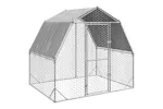 Vidaxl Chicken Run With Roof 25x2x225 M Galvanised Steel Vidaxl Chicken Run With Roof 25x2x225 M Galvanised Steel