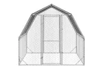Vidaxl Chicken Run With Roof 25x2x225 M Galvanised Steel Vidaxl Chicken Run With Roof 25x2x225 M Galvanised Steel