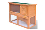 Vidaxl Outdoor Rabbit Hutch Small Pet Cage 1 Door Wood Vidaxl Outdoor Rabbit Hutch Small Pet Cage 1 Door Wood