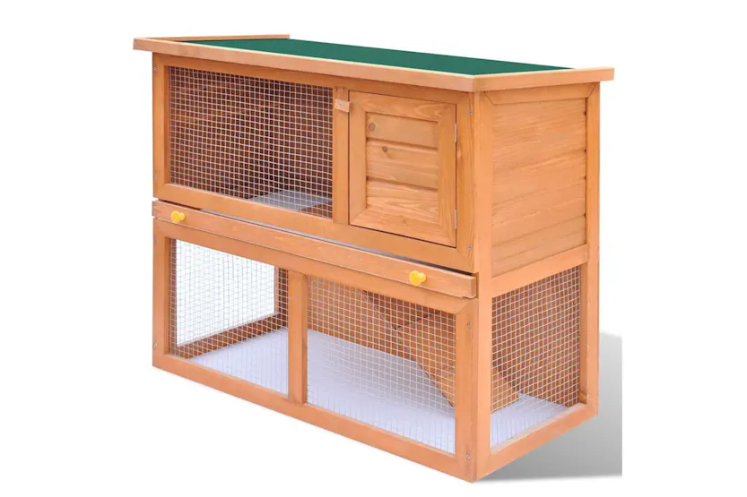 Vidaxl Outdoor Rabbit Hutch Small Pet Cage 1 Door Wood Vidaxl Outdoor Rabbit Hutch Small Pet Cage 1 Door Wood