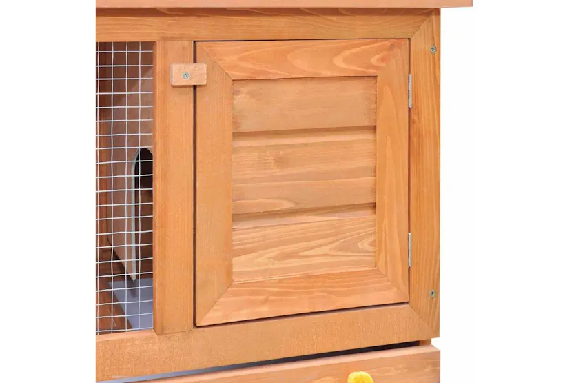 Vidaxl Outdoor Rabbit Hutch Small Pet Cage 1 Door Wood Vidaxl Outdoor Rabbit Hutch Small Pet Cage 1 Door Wood