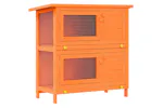 Vidaxl Outdoor Rabbit Hutch Small Pet Cage 4 Door Wood Vidaxl Outdoor Rabbit Hutch Small Pet Cage 4 Door Wood