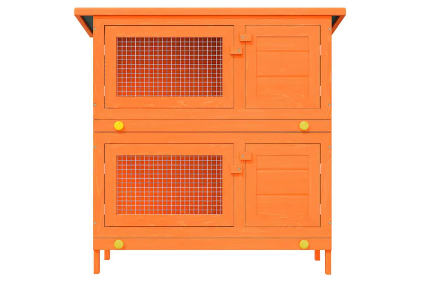 Vidaxl Outdoor Rabbit Hutch Small Pet Cage 4 Door Wood Vidaxl Outdoor Rabbit Hutch Small Pet Cage 4 Door Wood