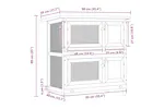 Vidaxl Outdoor Rabbit Hutch Small Pet Cage 4 Door Wood Vidaxl Outdoor Rabbit Hutch Small Pet Cage 4 Door Wood