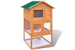 Vidaxl Outdoor Rabbit Hutch Wooden Cage 3 Layers Vidaxl Outdoor Rabbit Hutch Wooden Cage 3 Layers