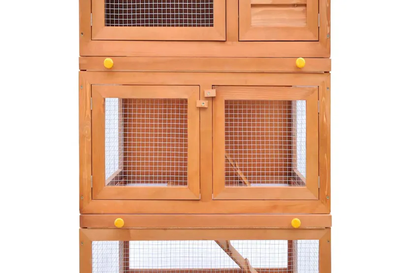 Vidaxl Outdoor Rabbit Hutch Wooden Cage 3 Layers Vidaxl Outdoor Rabbit Hutch Wooden Cage 3 Layers