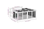 Vidaxl Rabbit Hutch Brown 144x123x675 Cm Solid Wood Pine Vidaxl Rabbit Hutch Brown 144x123x675 Cm Solid Wood Pine