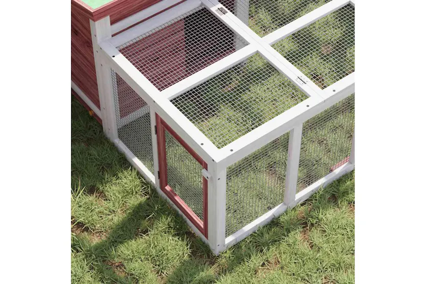 Vidaxl Rabbit Hutch Mocha 144x123x675 Cm Solid Wood Pine Vidaxl Rabbit Hutch Mocha 144x123x675 Cm Solid Wood Pine
