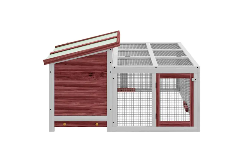 Vidaxl Rabbit Hutch Mocha 144x123x675 Cm Solid Wood Pine Vidaxl Rabbit Hutch Mocha 144x123x675 Cm Solid Wood Pine