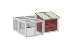 Vidaxl Rabbit Hutch Mocha 144x123x675 Cm Solid Wood Pine Vidaxl Rabbit Hutch Mocha 144x123x675 Cm Solid Wood Pine