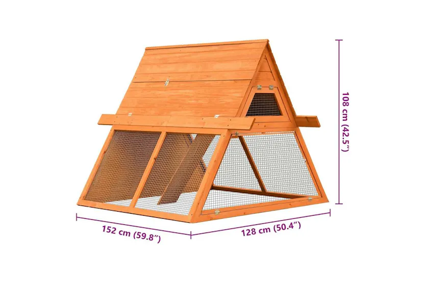 Vidaxl Rabbit Hutch Solid Pine Fir Wood 152x128x108 Cm Vidaxl Rabbit Hutch Solid Pine Fir Wood 152x128x108 Cm