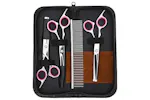 Vidaxl 4 Piece Dog Grooming Scissors Set Stainless Steel Vidaxl 4 Piece Dog Grooming Scissors Set Stainless Steel