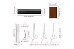 Vidaxl 7 Piece Dog Grooming Scissors Set Stainless Steel Vidaxl 7 Piece Dog Grooming Scissors Set Stainless Steel