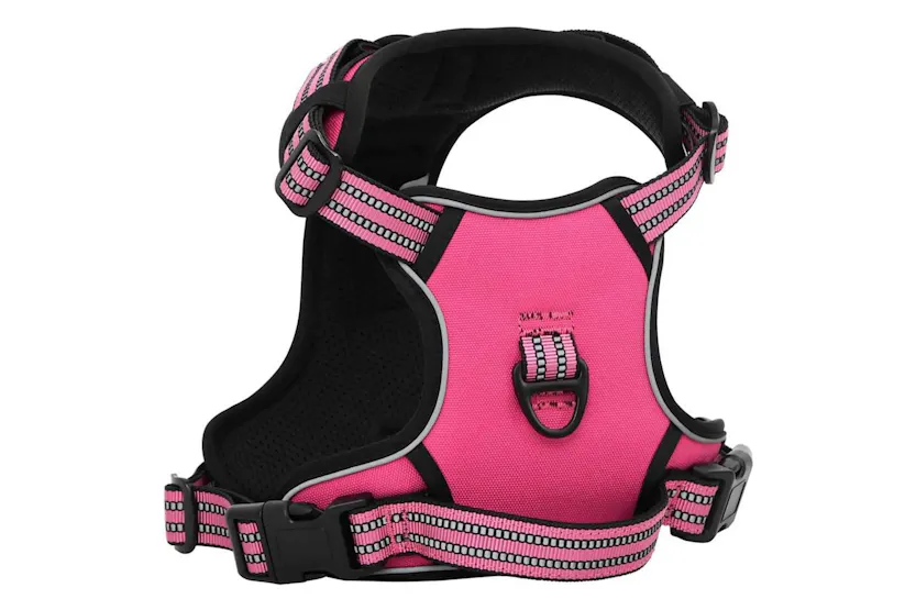Vidaxl Dog Harness With Lead Collar Adjustable Pink S Vidaxl Dog Harness With Lead Collar Adjustable Pink S
