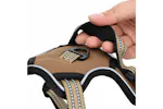 Vidaxl Dog Harness With Reflective Stripes Adjustable Brown S Vidaxl Dog Harness With Reflective Stripes Adjustable Brown S