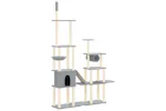 Vidaxl Cat Tree With Sisal Scratching Posts Light Grey 279 Cm Vidaxl Cat Tree With Sisal Scratching Posts Light Grey 279 Cm