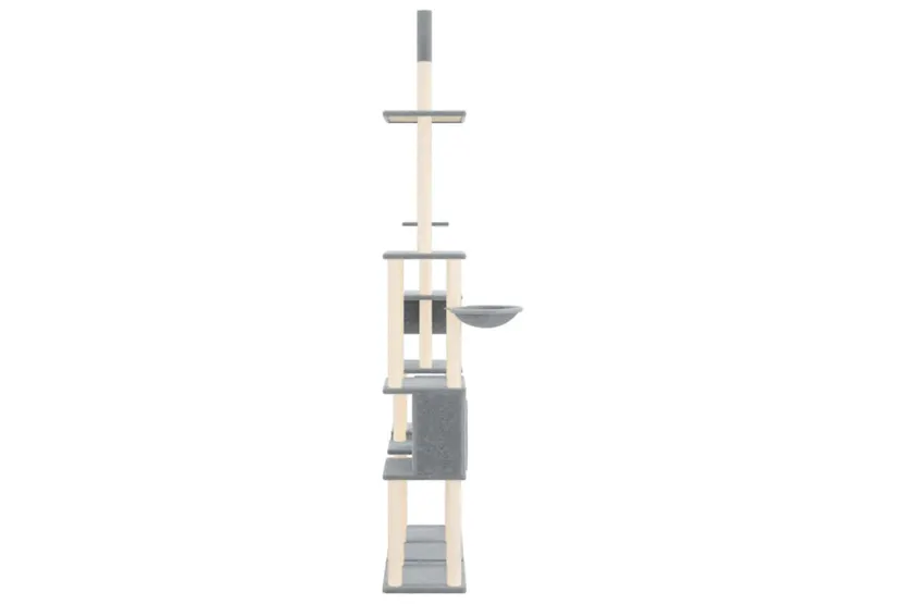 Vidaxl Cat Tree With Sisal Scratching Posts Light Grey 279 Cm Vidaxl Cat Tree With Sisal Scratching Posts Light Grey 279 Cm