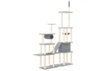 Vidaxl Cat Tree With Sisal Scratching Posts Light Grey 279 Cm Vidaxl Cat Tree With Sisal Scratching Posts Light Grey 279 Cm