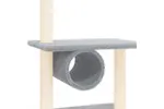 Vidaxl Cat Tree With Sisal Scratching Posts Light Grey 279 Cm Vidaxl Cat Tree With Sisal Scratching Posts Light Grey 279 Cm