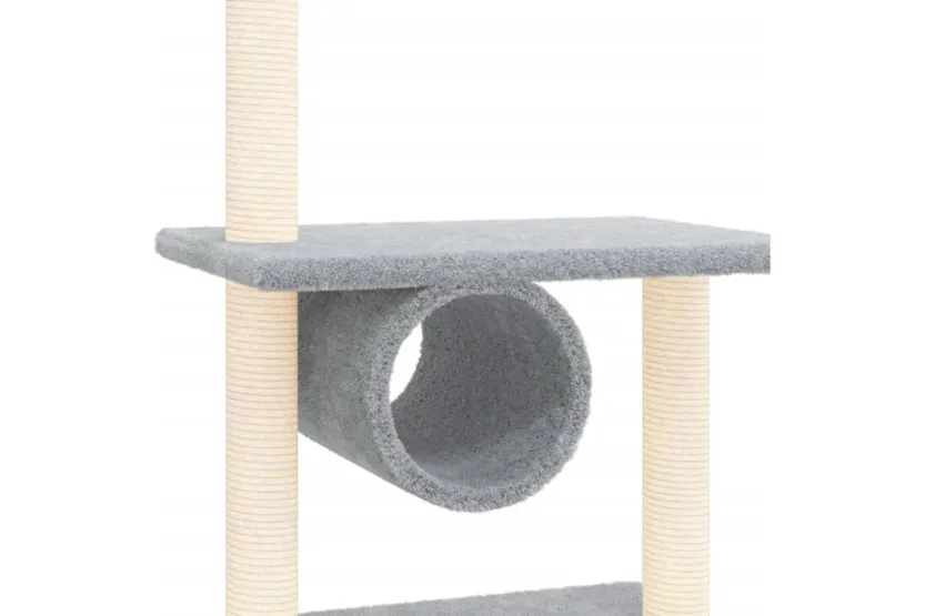 Vidaxl Cat Tree With Sisal Scratching Posts Light Grey 279 Cm Vidaxl Cat Tree With Sisal Scratching Posts Light Grey 279 Cm