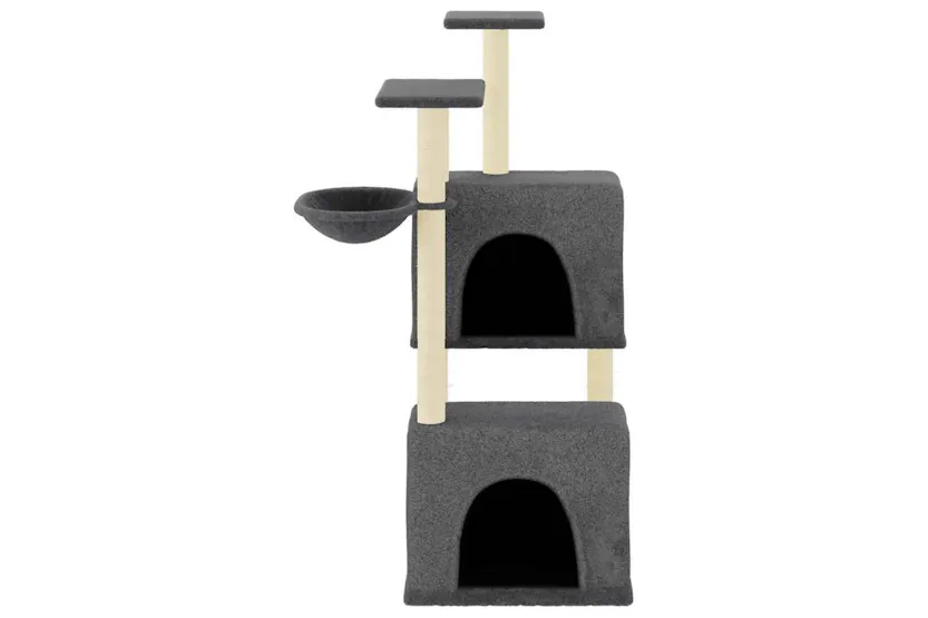 Vidaxl Cat Tree With Sisal Scratching Posts Dark Grey 122 Cm Vidaxl Cat Tree With Sisal Scratching Posts Dark Grey 122 Cm