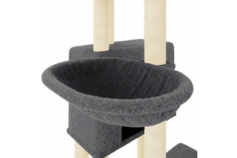 Vidaxl Cat Tree With Sisal Scratching Posts Dark Grey 122 Cm Vidaxl Cat Tree With Sisal Scratching Posts Dark Grey 122 Cm