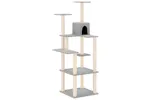 Vidaxl Cat Tree With Sisal Scratching Posts Light Grey 153 Cm Vidaxl Cat Tree With Sisal Scratching Posts Light Grey 153 Cm