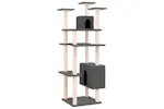 Vidaxl Cat Tree With Sisal Scratching Posts Dark Grey 162 Cm Vidaxl Cat Tree With Sisal Scratching Posts Dark Grey 162 Cm